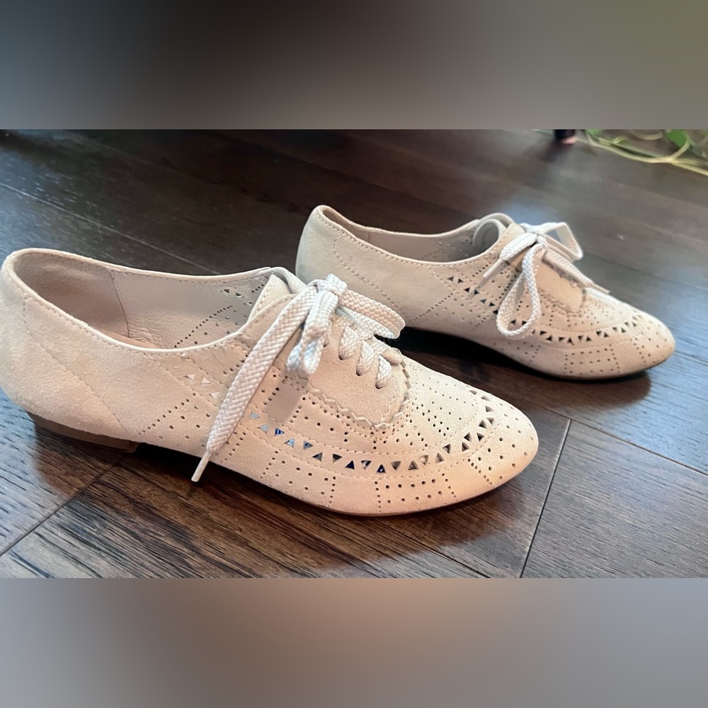 Jeffrey Campbell Miller Hand Made perforated Leather oxfords loafers Size Sz 8 - Picture 6 of 8